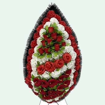 Венок из искусственных цветов